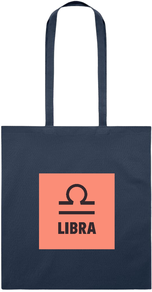 Zodiac Libra Design - Essential colored event tote bag_FRENCH NAVY_front