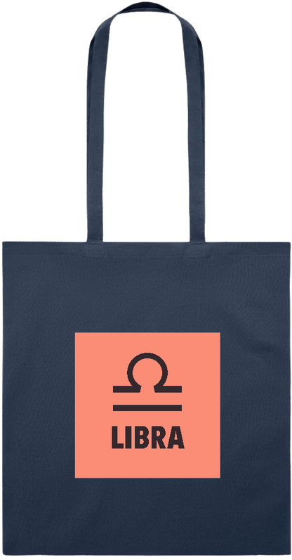 Zodiac Libra Design - Essential colored event tote bag_FRENCH NAVY_front