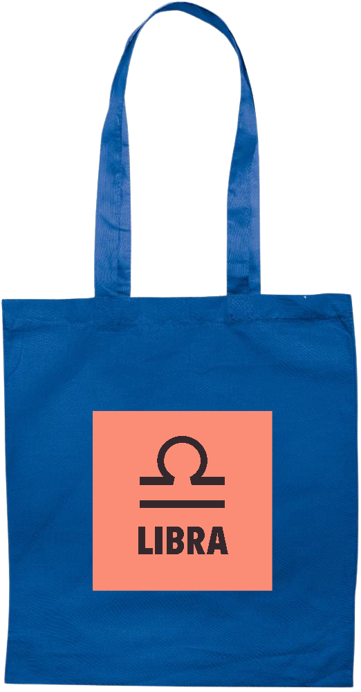 Zodiac Libra Design - Essential colored event tote bag_ROYAL BLUE_front