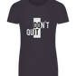 Dont Quit Do It Design - Basic women's fitted t-shirt_MOUSE GREY_front