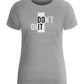 Dont Quit Do It Design - Basic women's fitted t-shirt_ORION GREY_front