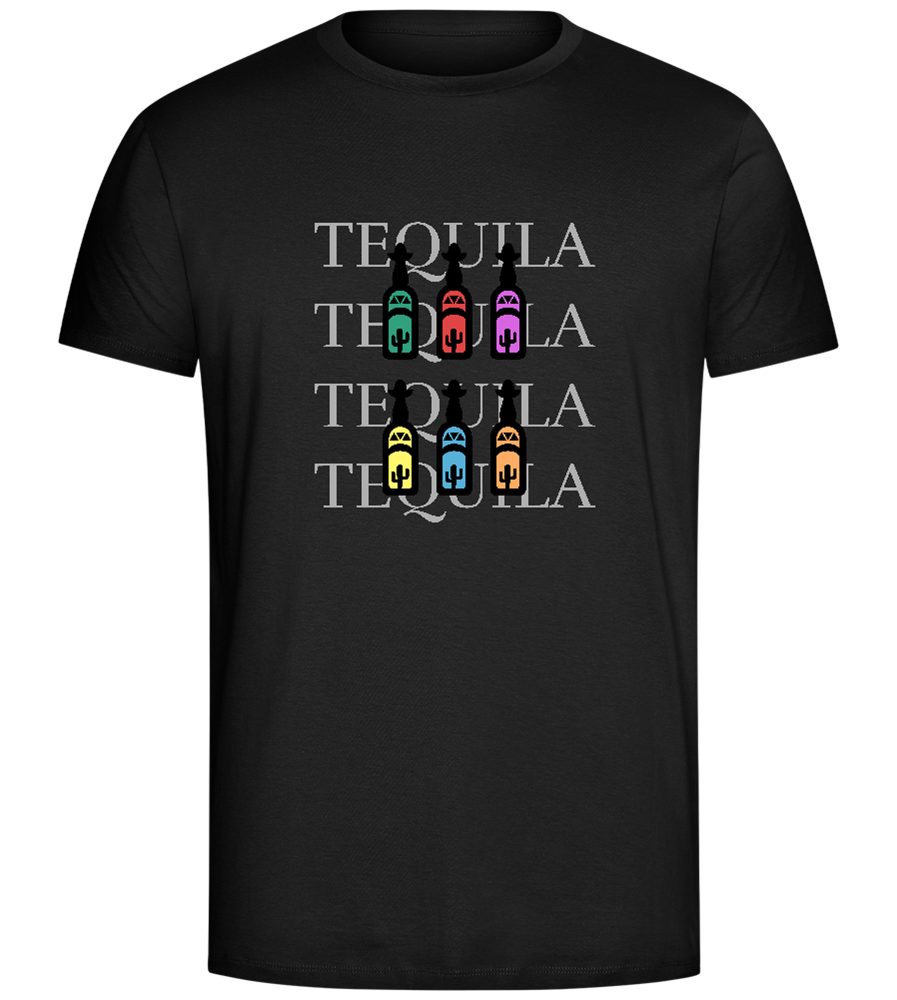 Tequila Text Design - Comfort Unisex T-Shirt_DEEP BLACK_front