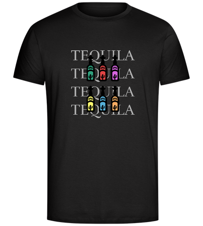 Tequila Text Design - Comfort Unisex T-Shirt_DEEP BLACK_front