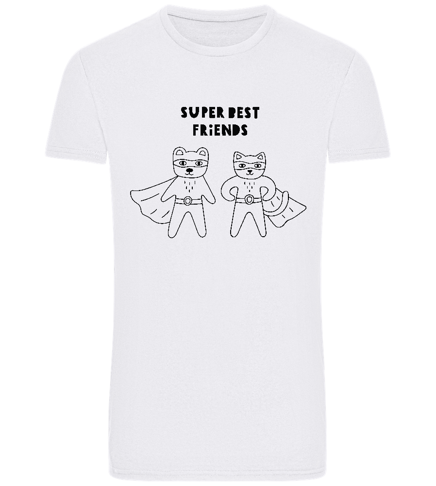 Super BFF Design - Basic Unisex T-Shirt_WHITE_front