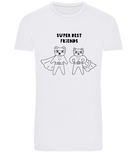 Super BFF Design - Basic Unisex T-Shirt_WHITE_front