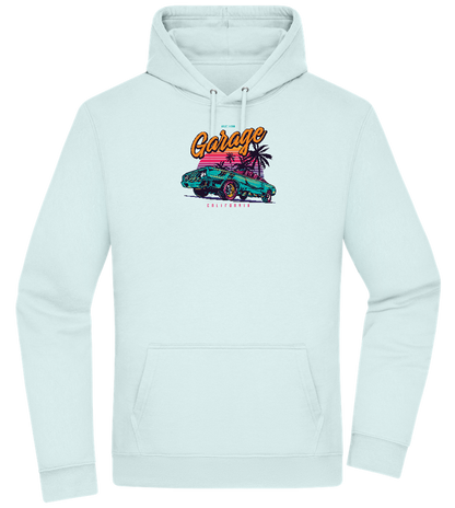 Car Garage Design - Premium Essential Unisex Hoodie_ARCTIC BLUE_front