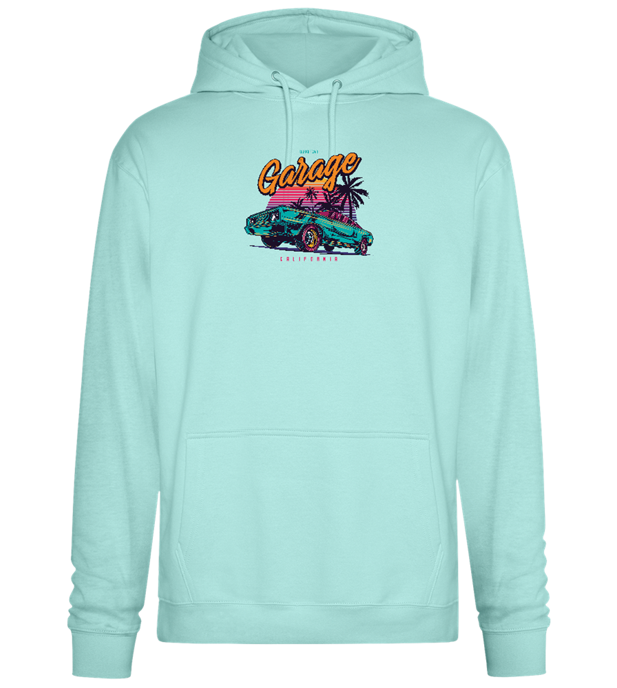 Car Garage Design - Premium Essential Unisex Hoodie_ARCTIC BLUE_front