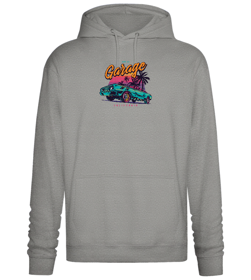 Car Garage Design - Premium Essential Unisex Hoodie_ORION GREY II_front