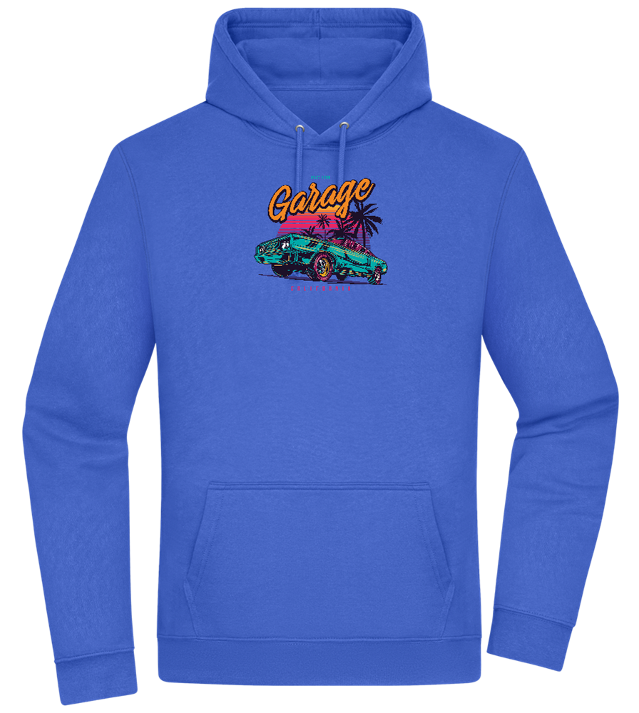 Car Garage Design - Premium Essential Unisex Hoodie_ROYAL_front