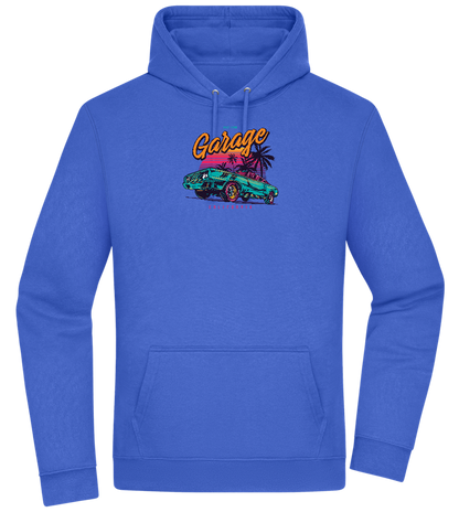 Car Garage Design - Premium Essential Unisex Hoodie_ROYAL_front