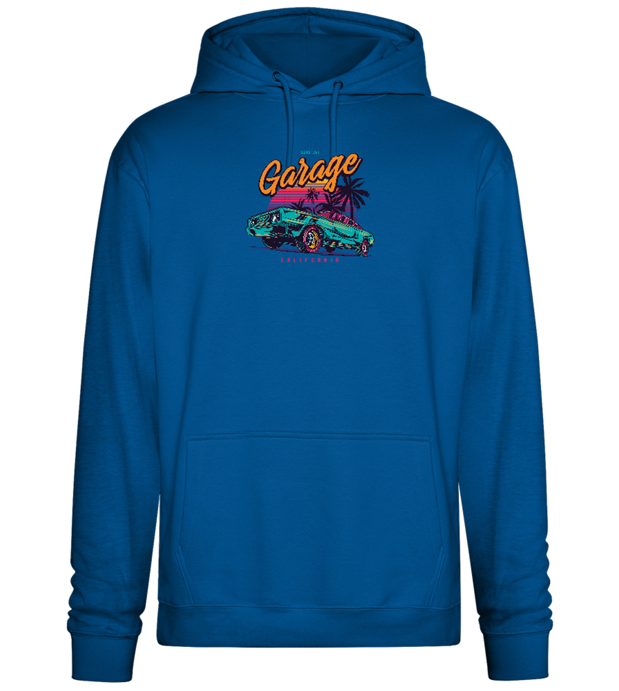 Car Garage Design - Premium Essential Unisex Hoodie_ROYAL_front