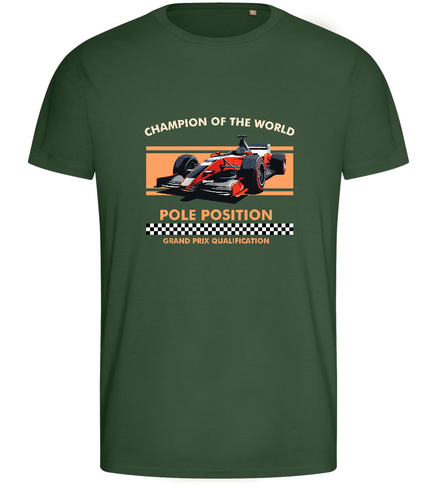 Champion of the World Design - Basic men's fitted t-shirt_GREEN BOTTLE_front