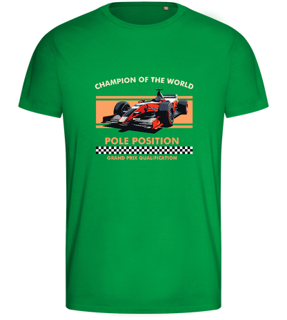 Champion of the World Design - Basic men's fitted t-shirt_MEADOW GREEN_front