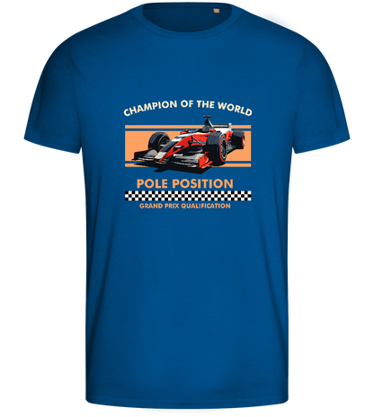 Champion of the World Design - Basic men's fitted t-shirt_ROYAL_front