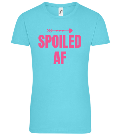 Spoiled AF Arrow Design - Comfort women's t-shirt_HAWAIIAN OCEAN_front