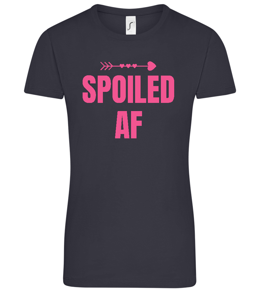 Spoiled AF Arrow Design - Comfort women's t-shirt_MARINE_front