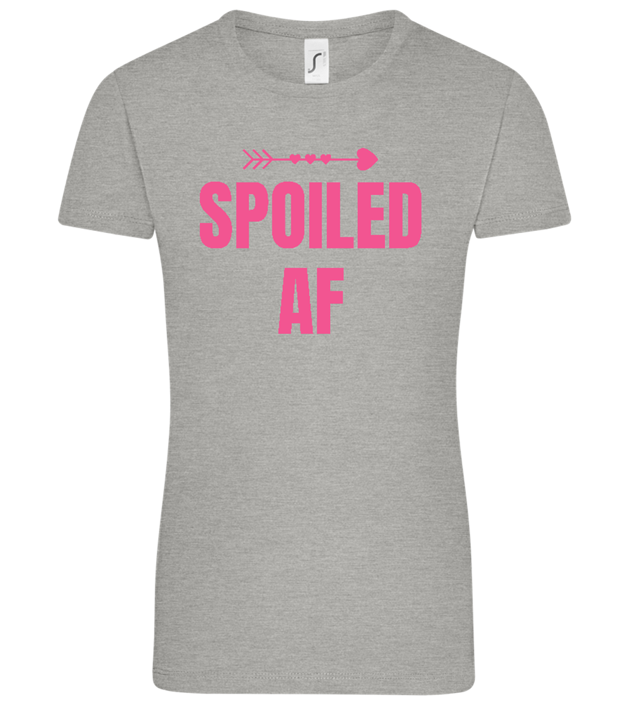 Spoiled AF Arrow Design - Comfort women's t-shirt_ORION GREY_front