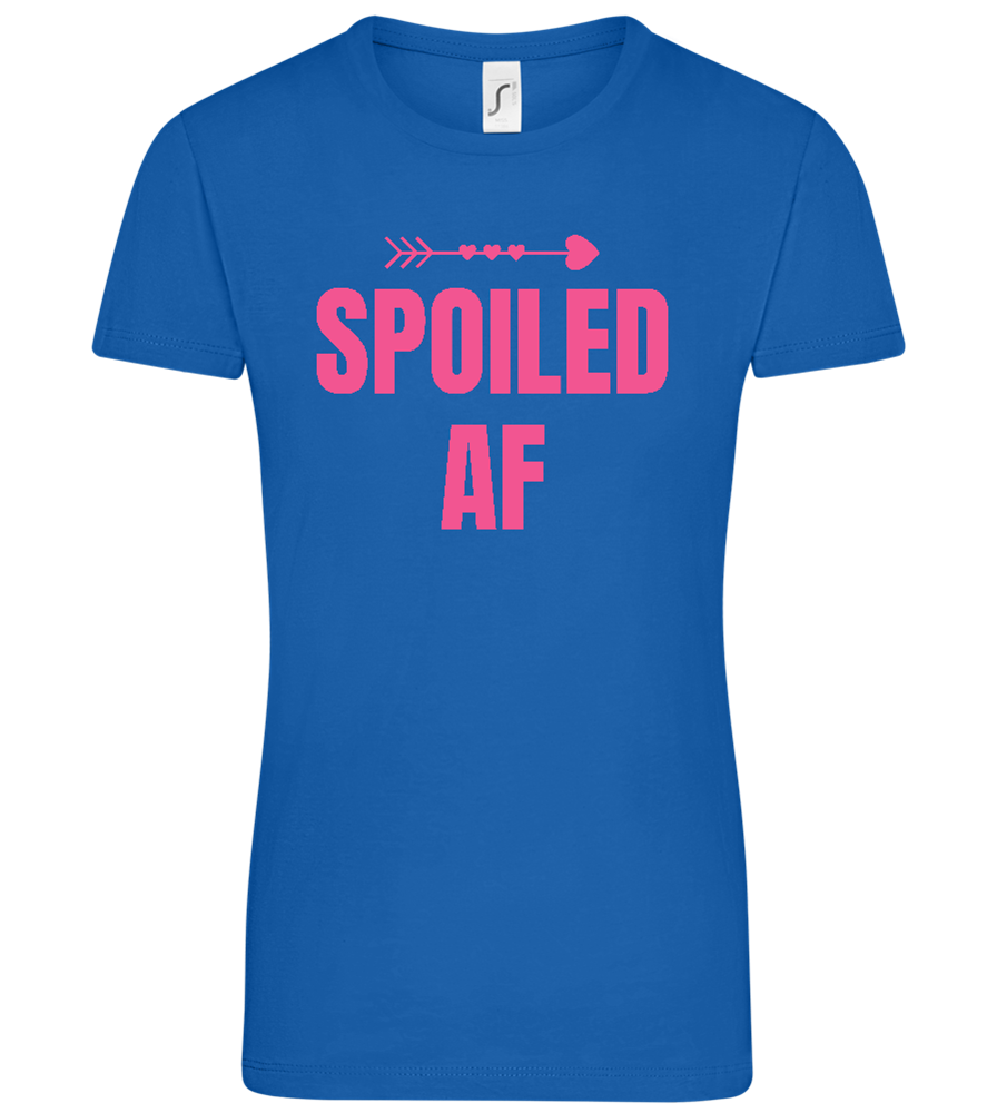 Spoiled AF Arrow Design - Comfort women's t-shirt_ROYAL_front