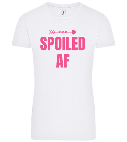 Spoiled AF Arrow Design - Comfort women's t-shirt_WHITE_front