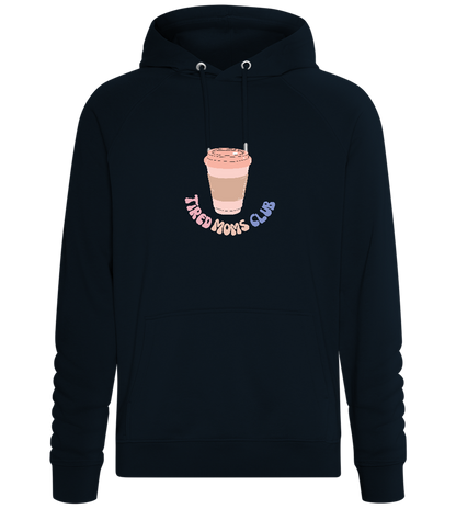 Tired Moms Club Coffee Design - Comfort unisex hoodie_BLACK_front