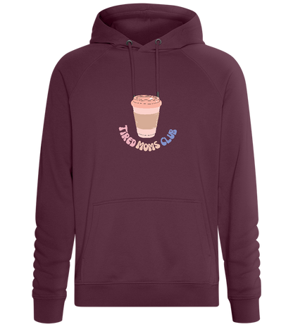 Tired Moms Club Coffee Design - Comfort unisex hoodie_BORDEAUX_front