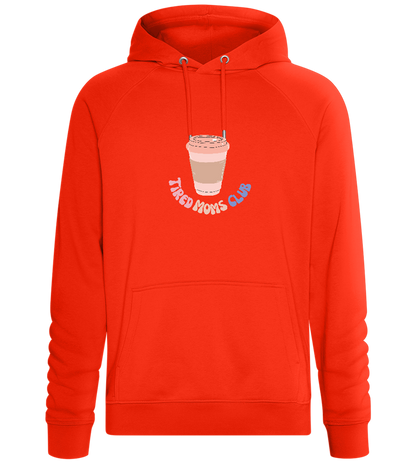 Tired Moms Club Coffee Design - Comfort unisex hoodie_BURNT ORANGE_front