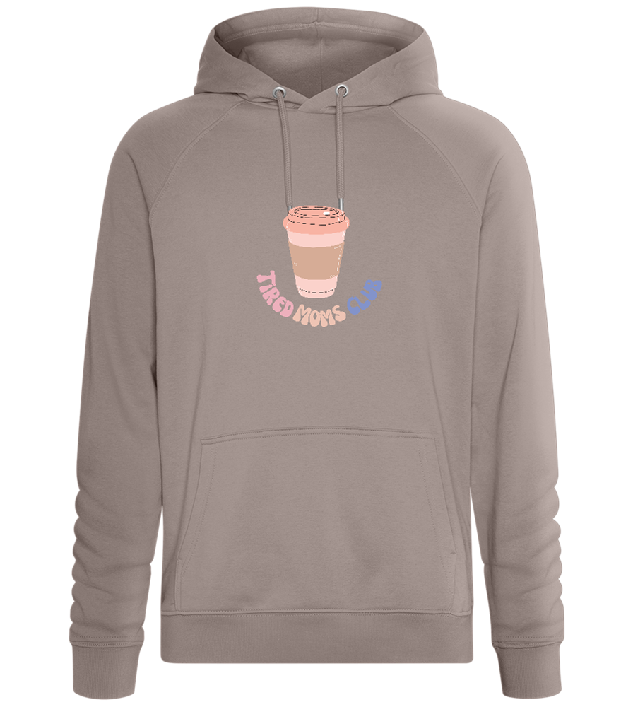 Tired Moms Club Coffee Design - Comfort unisex hoodie_CHARCOAL CHIN_front