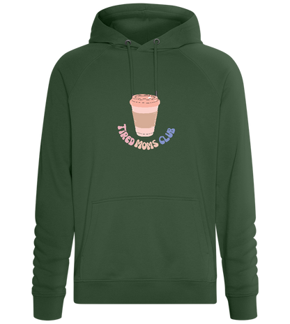 Tired Moms Club Coffee Design - Comfort unisex hoodie_GREEN BOTTLE_front