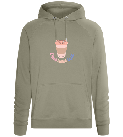 Tired Moms Club Coffee Design - Comfort unisex hoodie_KHAKI_front