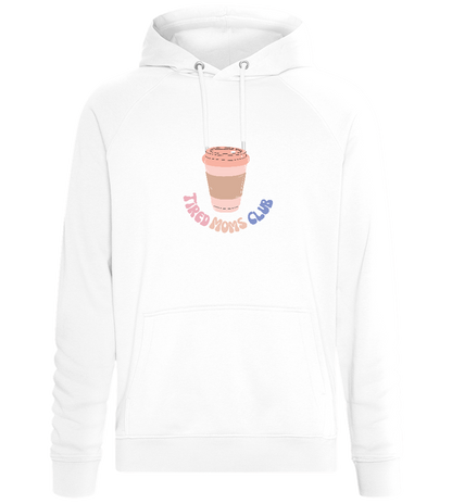 Tired Moms Club Coffee Design - Comfort unisex hoodie_WHITE_front