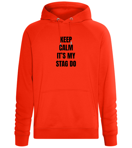 Keep Calm It's My Stag Do Design - Comfort unisex hoodie_BURNT ORANGE_front