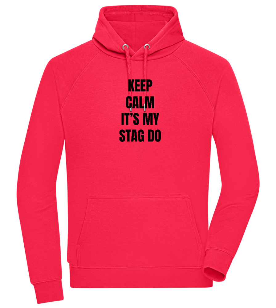 Keep Calm It's My Stag Do Design - Comfort unisex hoodie_RED_front