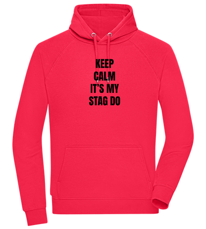 Keep Calm It's My Stag Do Design - Comfort unisex hoodie_RED_front