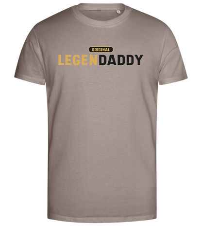 Original Legendaddy Design - Premium men's close fitting t-shirt_CHARCOAL CHIN_front