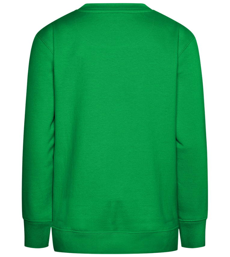 I'm Not Clumsy Design - Comfort Kids Sweater_MEADOW GREEN_back