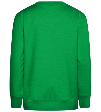 I'm Not Clumsy Design - Comfort Kids Sweater_MEADOW GREEN_back