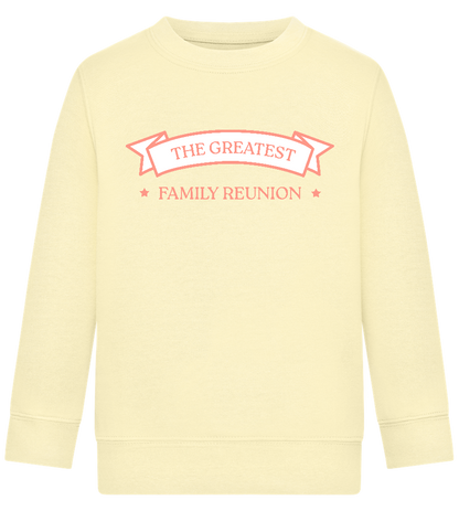 Greatest Family Reunion Design - Comfort Kids Sweater_AMARELO CLARO_front