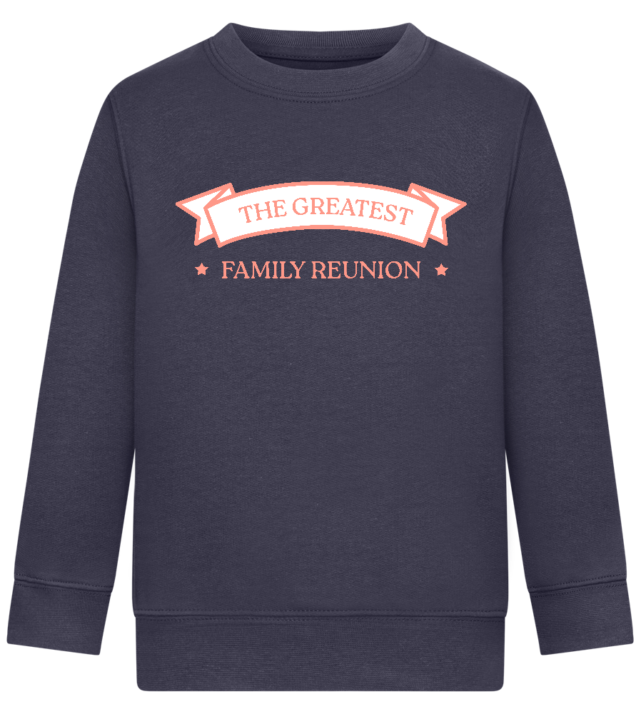 Greatest Family Reunion Design - Comfort Kids Sweater_FRENCH NAVY_front