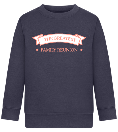 Greatest Family Reunion Design - Comfort Kids Sweater_FRENCH NAVY_front