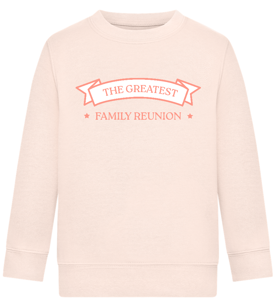 Greatest Family Reunion Design - Comfort Kids Sweater_LIGHT PEACH ROSE_front