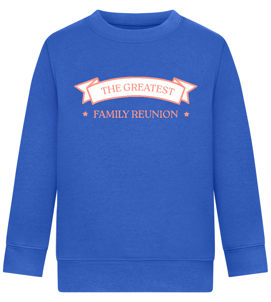 Greatest Family Reunion Design - Comfort Kids Sweater_ROYAL_front