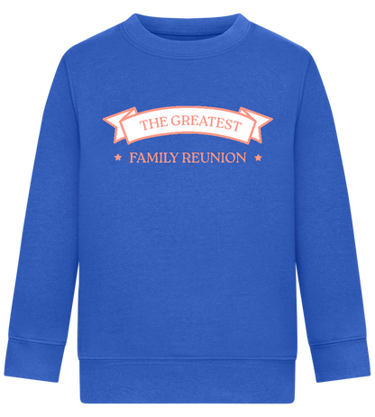 Greatest Family Reunion Design - Comfort Kids Sweater_ROYAL_front