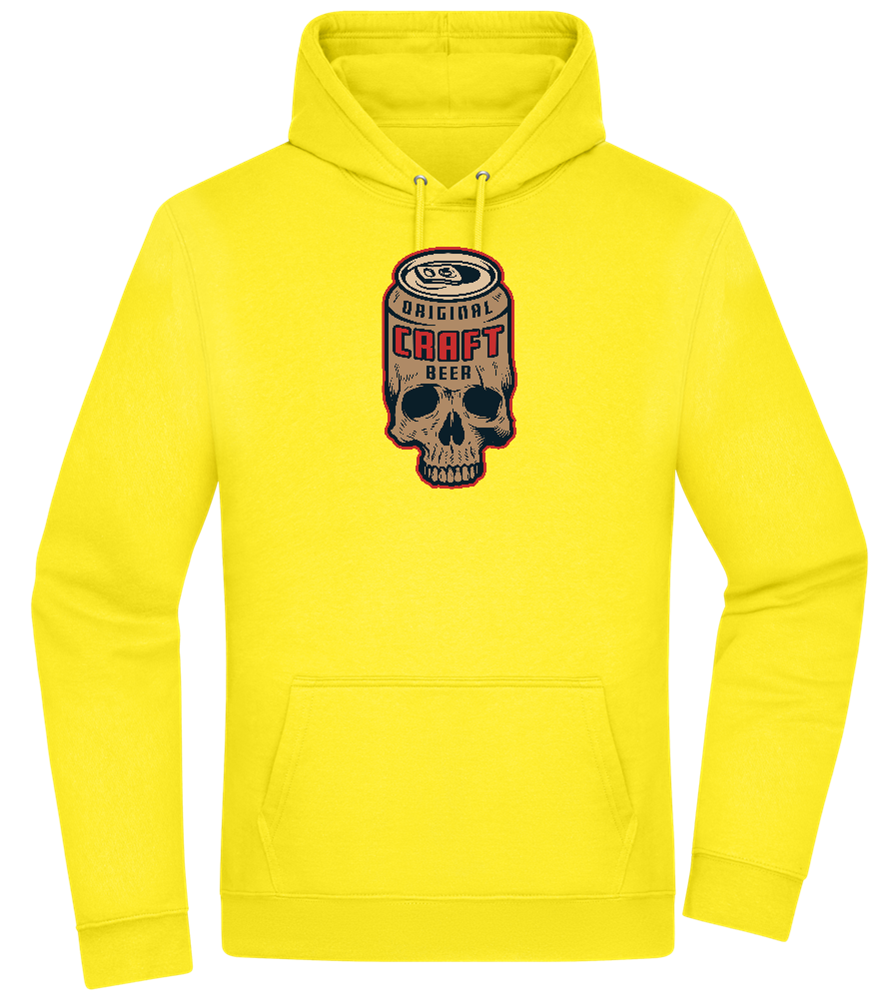 Craft Beer Design - Premium Essential Unisex Hoodie_YELLOW_front