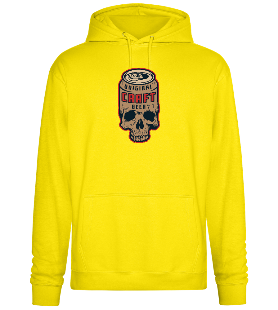 Craft Beer Design - Premium Essential Unisex Hoodie_YELLOW_front