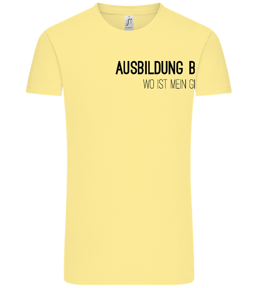 Ausbildung Beendet Design - Comfort Unisex T-Shirt_AMARELO CLARO_front