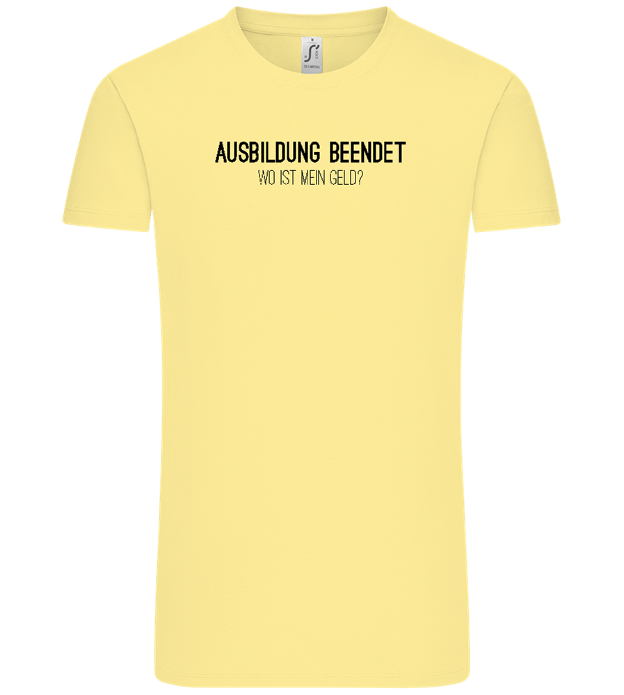 Ausbildung Beendet Design - Comfort Unisex T-Shirt_AMARELO CLARO_front