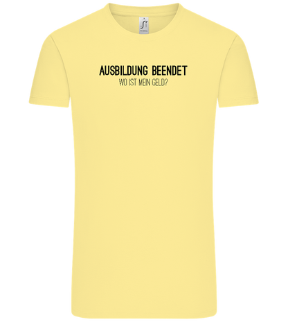 Ausbildung Beendet Design - Comfort Unisex T-Shirt_AMARELO CLARO_front