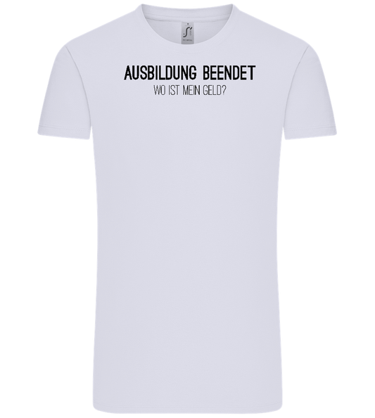 Ausbildung Beendet Design - Comfort Unisex T-Shirt_LILAK_front