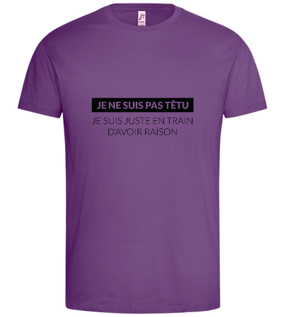 I'm Always Right Design - Premium men's t-shirt_LIGHT PURPLE_front