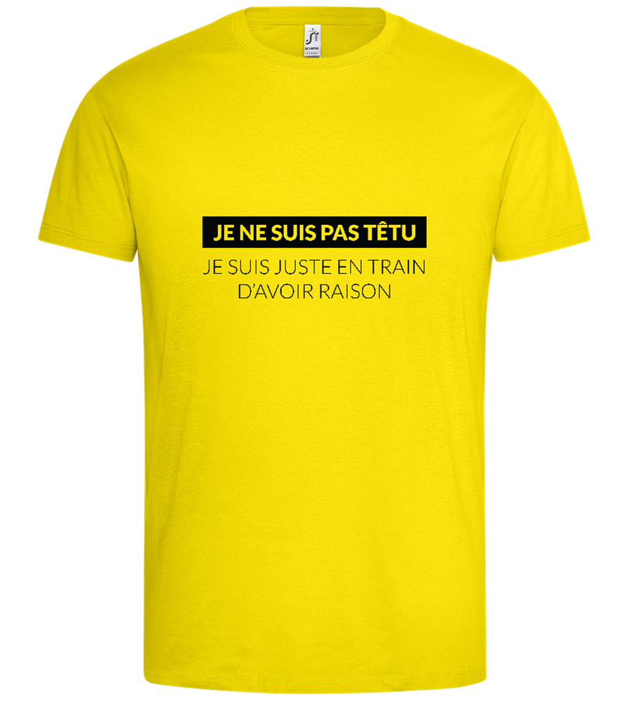 I'm Always Right Design - Premium men's t-shirt_YELLOW_front